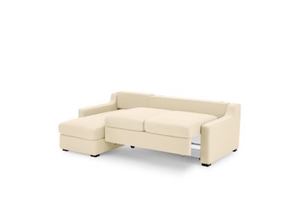 Диван Фиеста Мебель Непал с оттоманкой велюр Vivaldi 03 бежевый Длина 221 см