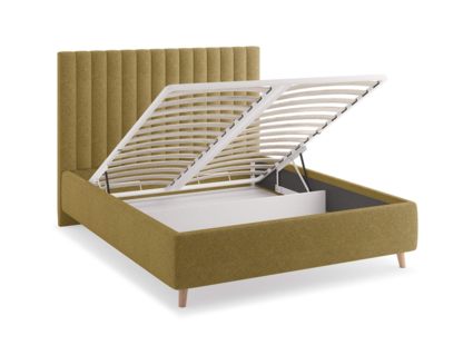 Кровать Сонум Amanda Рогожка Деним (с подъемным механизмом) 90х190