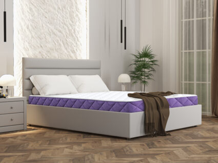 Кровать Димакс Левита с п/м + матрас Базилик Энерджи 24 медиум 140х200