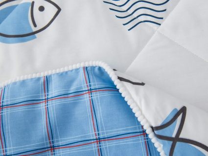 Комплект постельного белья Софи де Марко Морские рыбки с одеялом 1,5-спальный