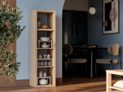 Стеллаж Гуд Лакк Фора 4Л беленый дуб