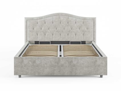 Кровать Сонум Ancona Экокожа Белая (с подъемным механизмом)