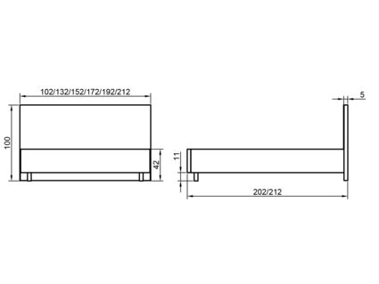 Кровать Димакс Джеффер New Опал с подъемным механизмом