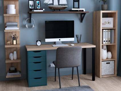 Стеллаж Гуд Лакк Фора 4Л беленый дуб