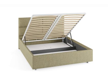 Кровать Сонум Omega Рогожка Мокко (с подъемным механизмом) 120х190