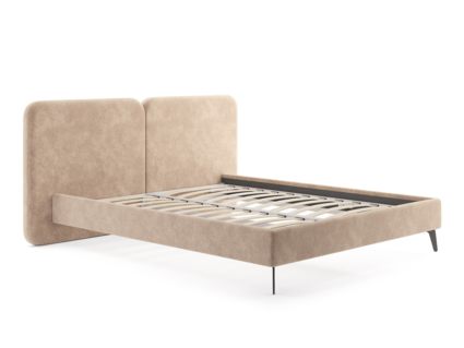 Кровать Сонум Brooklyn Микровелюр Светло-серый 200х190