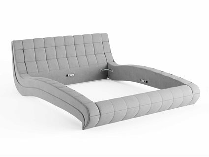 Кровать Сонум Milano Экокожа Белая 80х200