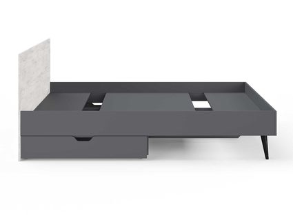 Кровать Сонум Ines Ясмунд + серый 160х200