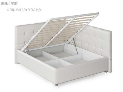 Кровать Nuvola Sabina угловая Velutto 22 (с подъемным механизмом) 180х200