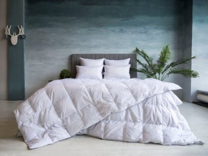 Подушка German Grass Gray Familie Down упругая