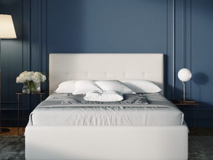 Кровать Nuvola Bianco Velutto 26 (с подъемным механизмом) 160х200