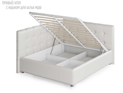 Кровать Nuvola Sabina угловая Velutto 14 (с подъемным механизмом) 90х200