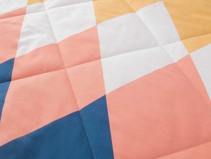 Комплект постельного белья Софи де Марко Ромбики (цветной) с одеялом 1,5-спальный