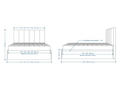 Кровать Lonax Милана велюр Dolly-1 (с подъемным механизмом) 160х200