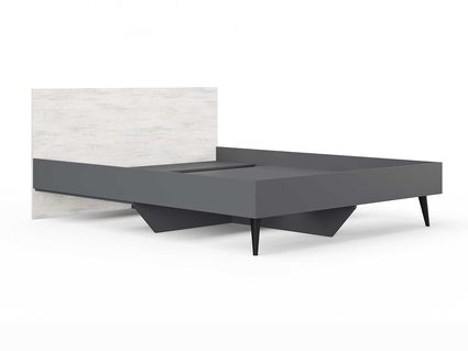 Кровать Сонум Ines Ясмунд + серый 160х200