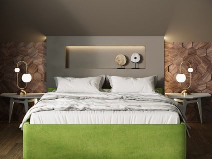 Кровать Nuvola Alba Velutto 22 (с подъемным механизмом) 180х200