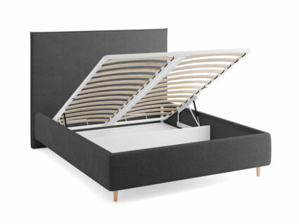 Кровать Сонум Eveline Микровелюр Кремовый (с подъемным механизмом) 140х200