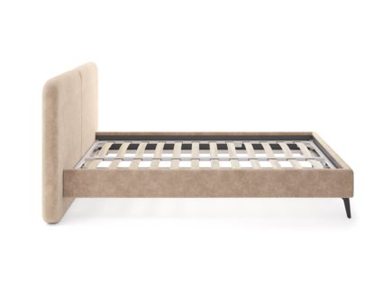 Кровать Сонум Brooklyn Микровелюр Светло-серый 200х190