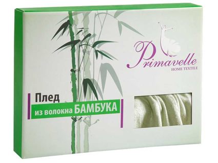 Плед Primavelle Bamboo жаккардовый (бежевый) 140х180