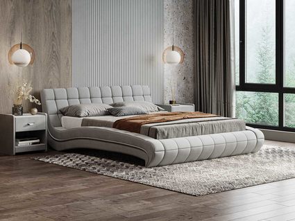 Кровать Сонум Milano Экокожа Белая 80х200