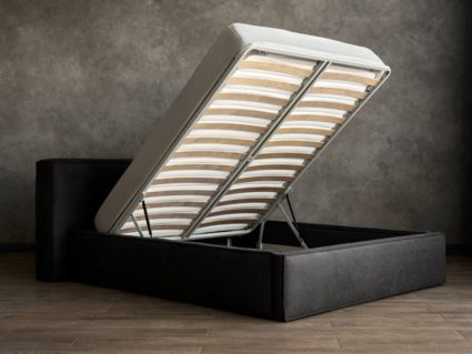 Кровать Сонум Europa Замша Горчичная (с подъемным механизмом)