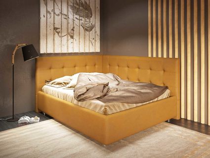 Кровать Nuvola Sabina угловая Velutto 26 180х190