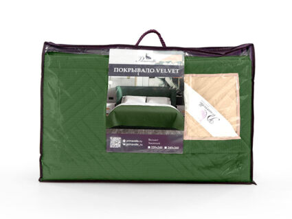 Покрывало Primavelle Velvet хвойное