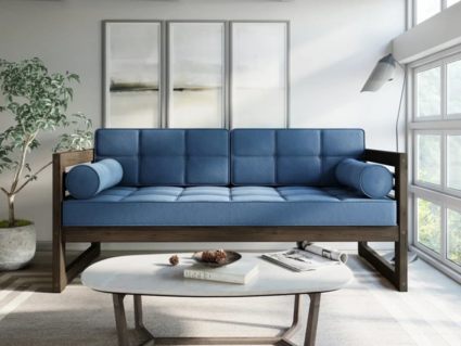 Диван Арско Сега трехместный голубой