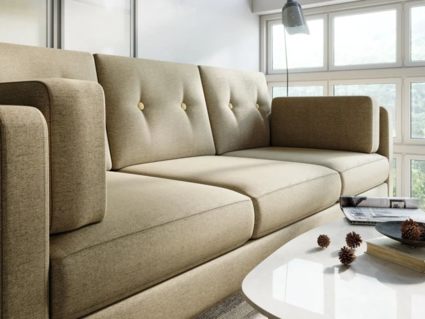 Диван Арско Ингвар Б трехместный бежевый Длина 199 см