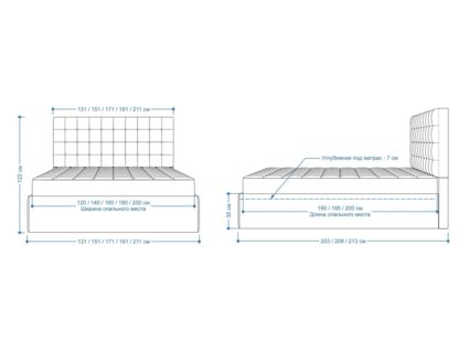 Кровать Lonax Аврора велюр Dolly-3 160х195