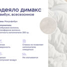 Одеяло Димакс Бамбук всесезонное + 2 подушки Димакс Базис Макси 172х205