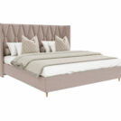 Кровать Beautyson Rebecca велюр Formula 230 бежевый 140х190